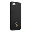 iPhone 7/8/SE 2020/SE 2022 Guess 4G Szilikon Metal Logo tok fekete (GU-3666339050238 1 kép