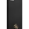 iPhone 7/8/SE 2020/SE 2022 Guess 4G Szilikon Metal Logo tok fekete (GU-3666339050238 6 kép