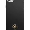 iPhone 7/8/SE 2020/SE 2022 Guess 4G Szilikon Metal Logo tok fekete (GU-3666339050238 1 kép