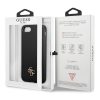 iPhone 7/8/SE 2020/SE 2022 Guess 4G Szilikon Metal Logo tok fekete (GU-3666339050238 2 kép