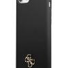 iPhone 7/8/SE 2020/SE 2022 Guess 4G Szilikon Metal Logo tok fekete (GU-3666339050238 4 kép