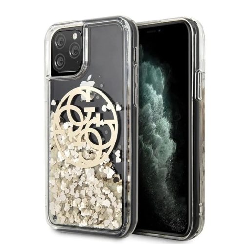 iPhone 11 Pro arany tok Guess Circle Liquid Glitter (GUHCN58LGGITDGO)-3700740472255 1 kép