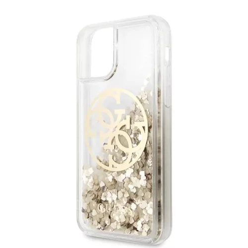 iPhone 11 Pro arany tok Guess Circle Liquid Glitter (GUHCN58LGGITDGO)-3700740472255 7 kép