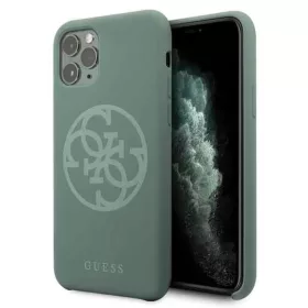 Guess Silicone 4G Tone On Tone iPhone 11 Pro tok khaki színben-3700740470435 1 kép