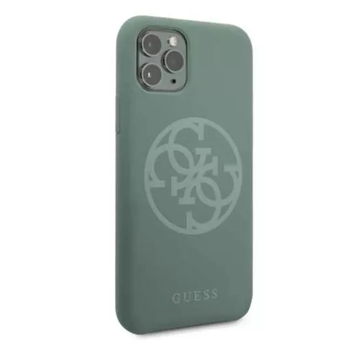 Guess Silicone 4G Tone On Tone iPhone 11 Pro tok khaki színben-3700740470435 4 kép