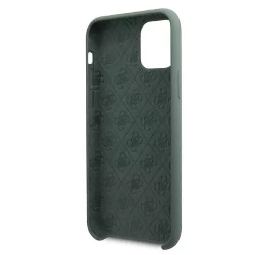 Guess Silicone 4G Tone On Tone iPhone 11 Pro tok khaki színben-3700740470435 6 kép
