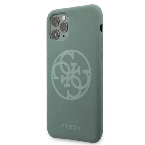 Guess Silicone 4G Tone On Tone iPhone 11 Pro tok khaki színben-3700740470435 7 kép