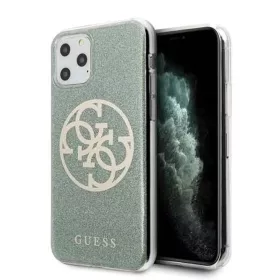 Guess Saffiano 4G Circle Logo iPhone 11 Pro tok flitteres keki-3700740469705 1 kép