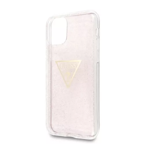 Guess Glitter Triangle tok iPhone 11 Pro pink (GUHCN58SGTLPI)-3700740461457 4 kép