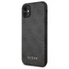 Guess GUHCN61G4GFGR iPhone 11 6,1" szürke tok 4G Metal Gold Logo-3700740493885 2 kép