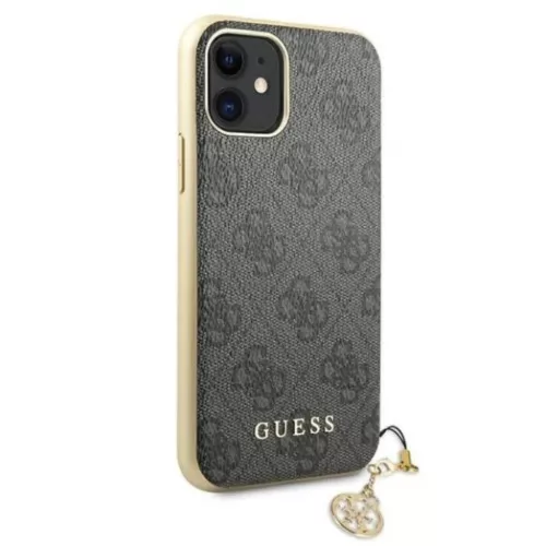 iPhone 11 GUESS GUHCN61GF4GGR 4G Charms tok szürke-3666339016333 3 kép