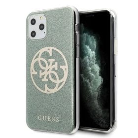 Guess Saffiano 4G Circle Logo iPhone 11 Pro MAX tok flitteres keki (GU-3700740469729 1 kép
