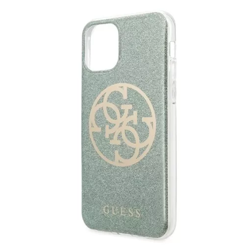 Guess Saffiano 4G Circle Logo iPhone 11 Pro MAX tok flitteres keki (GU-3700740469729 3 kép