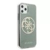 Guess Saffiano 4G Circle Logo iPhone 11 Pro MAX tok flitteres keki (GU-3700740469729 4 kép