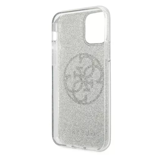 Guess Saffiano 4G Circle Logo iPhone 11 Pro MAX tok flitteres keki (GU-3700740469729 6 kép