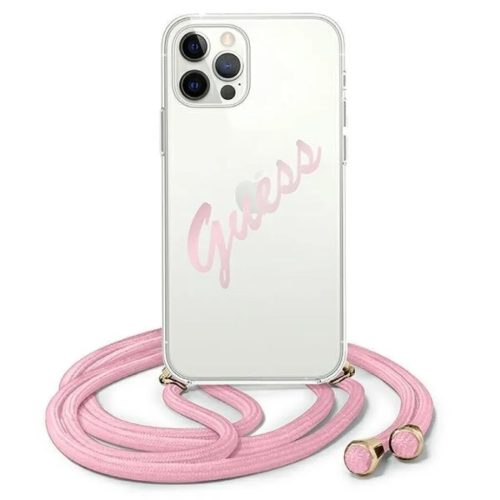 iPhone 12 Pro Max Guess GUHCP12LCRTVSPI Script Vintage tok pánttal pi-3700740495384 1 kép
