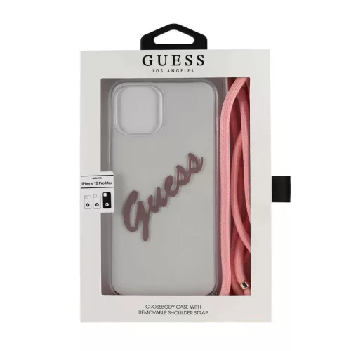 iPhone 12 Pro Max Guess GUHCP12LCRTVSPI Script Vintage tok pánttal pi-3700740495384 2 kép