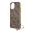 iPhone 12 Pro MAX GUESS GUHCP12LGF4GBR 4G Charms tok barna-3700740489567 3 kép