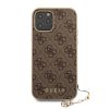 iPhone 12 Pro MAX GUESS GUHCP12LGF4GBR 4G Charms tok barna-3700740489567 4 kép