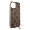iPhone 12 Pro MAX GUESS GUHCP12LGF4GBR 4G Charms tok barna-3700740489567 6 kép