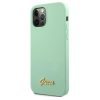 iPhone 12 Pro Max Guess GUHCP12LLSLMGGN Metal Logo Script tok világos-3700740494592 2 kép