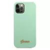 iPhone 12 Pro Max Guess GUHCP12LLSLMGGN Metal Logo Script tok világos-3700740494592 3 kép