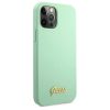 iPhone 12 Pro Max Guess GUHCP12LLSLMGGN Metal Logo Script tok világos-3700740494592 4 kép