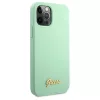 iPhone 12 Pro Max Guess GUHCP12LLSLMGGN Metal Logo Script tok világos-3700740494592 4 kép