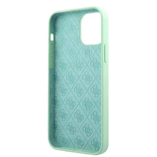 iPhone 12 Pro Max Guess GUHCP12LLSLMGGN Metal Logo Script tok világos-3700740494592 7 kép