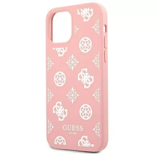 iPhone 12 Pro Max Guess GUHCP12LLSPEWPI Peony tok pink-3666339004040 2 kép