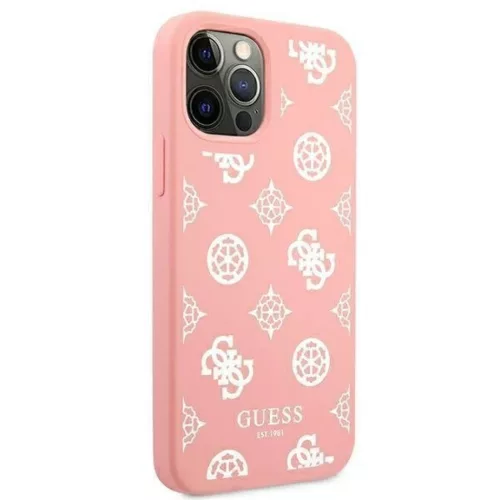 iPhone 12 Pro Max Guess GUHCP12LLSPEWPI Peony tok pink-3666339004040 4 kép
