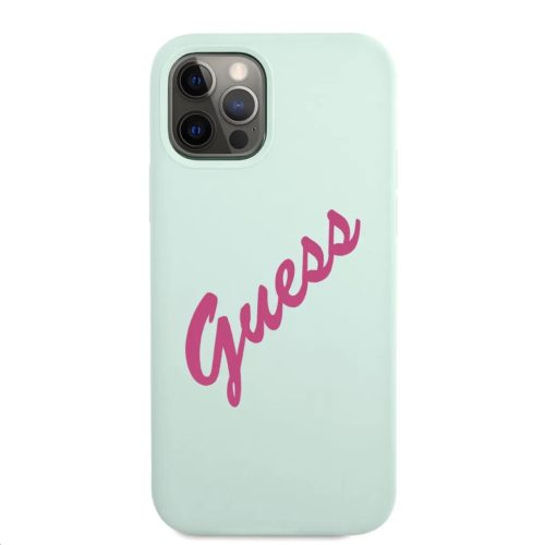 iPhone 12 Pro MAX Guess GUHCP12LLSVSBF Silicone Vintage tok kék-3700740495230 1 kép