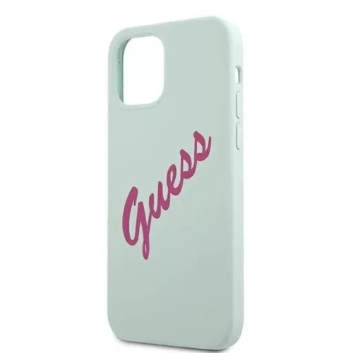 iPhone 12 Pro MAX Guess GUHCP12LLSVSBF Silicone Vintage tok kék-3700740495230 3 kép