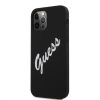 iPhone 12 Pro MAX Guess GUHCP12LLSVSBW Silicone Vintage Script tok fek-3700740495292 1 kép