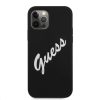 iPhone 12 Pro MAX Guess GUHCP12LLSVSBW Silicone Vintage Script tok fek-3700740495292 2 kép