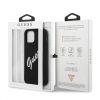 iPhone 12 Pro MAX Guess GUHCP12LLSVSBW Silicone Vintage Script tok fek-3700740495292 3 kép