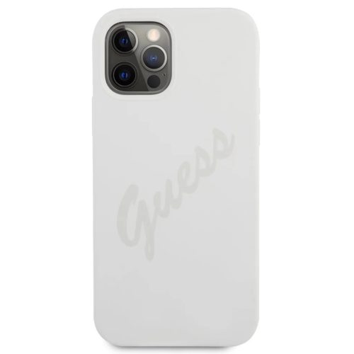iPhone 12 Pro MAX Guess GUHCP12LLSVSCR Silicone Vintage tok Cream szí-3700740495117 3 kép