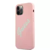 iPhone 12 Pro MAX Guess GUHCP12LLSVSPG Silicone Vintage tok Pink