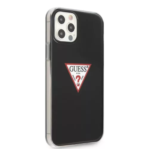 iPhone 12 Pro MAX Guess GUHCP12LPCUCTLBK Triangle tok fekete-3700740481950 3 kép