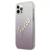 iPhone 12 Pro Max Guess GUHCP12LPCUGLSPI Glitter Gradient Script tok f-3700740494783 2 kép