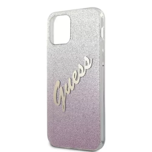 iPhone 12 Pro Max Guess GUHCP12LPCUGLSPI Glitter Gradient Script tok f-3700740494783 6 kép