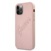 iPhone 12 Pro Max Guess GUHCP12LRSAVSRG Saffiano Vintage tok pink-3666339002732 2 kép