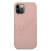iPhone 12 Pro Max Guess GUHCP12LRSAVSRG Saffiano Vintage tok pink-3666339002732 3 kép