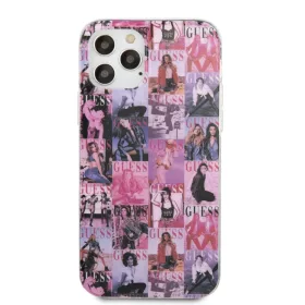 iPhone 12/12 Pro Guess PC/TPU Magazine tok rózsaszín (GUHCP12M40MAPI-3700740493533 1 kép