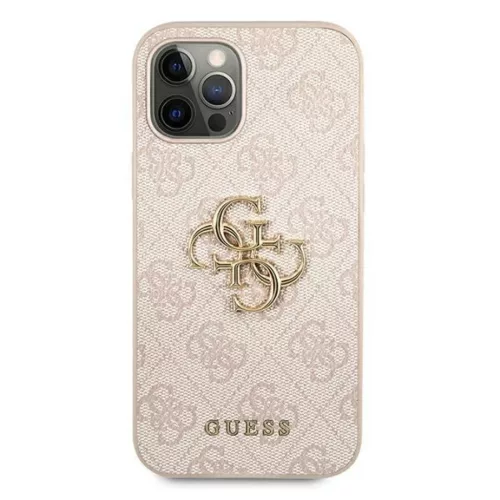 iPhone 12/ 12 Pro Guess GUHCP12M4GMGPI Big Metal Logo tok 4G pink-3666339006839 2 kép