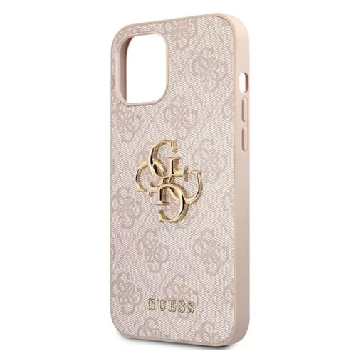 iPhone 12/ 12 Pro Guess GUHCP12M4GMGPI Big Metal Logo tok 4G pink-3666339006839 5 kép