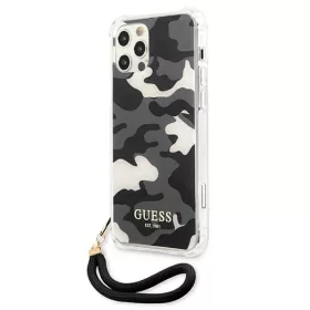 iPhone 12/ 12 Pro Guess GUHCP12MKSARBK Camo tok pánttal terepmintás -3666339004064 2 kép