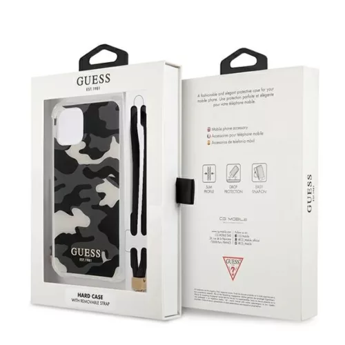 iPhone 12/ 12 Pro Guess GUHCP12MKSARBK Camo tok pánttal terepmintás -3666339004064 4 kép
