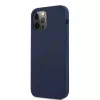 iPhone 12/ 12 Pro Guess GUHCP12MLSVSBL Silicone Vintage tok kék színben