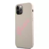iPhone 12/ 12 Pro Guess GUHCP12MLSVSGP Silicone Vintage Script tok szürke színben